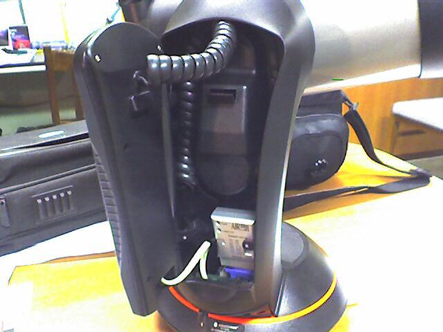 Adapter installed in telescope