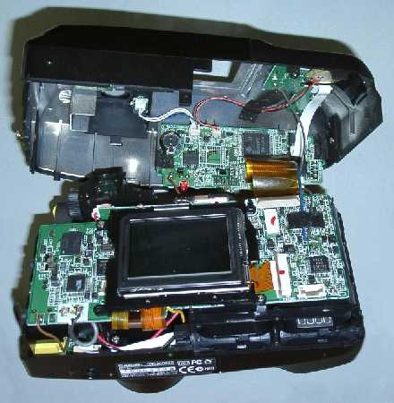 Camera opened up