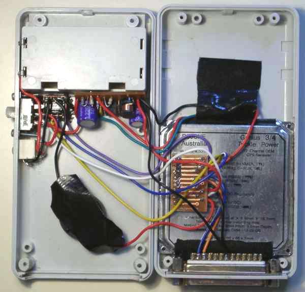 Inside the GPS box