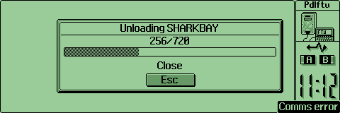 Screen shot of dialog with gauge