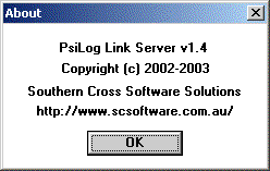 PsiLog Link About dialog